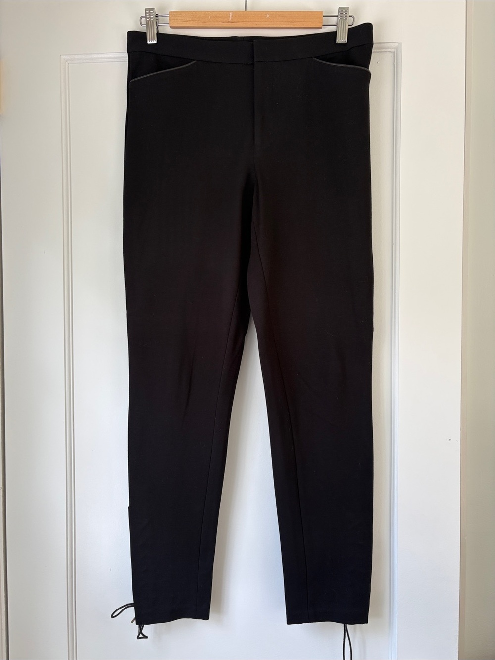 Ralph Lauren Black Label Black Stretch Ponte Pants